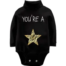 Детское боди с длинным рукавом You`re a star